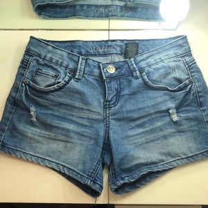 Blue jean shorts